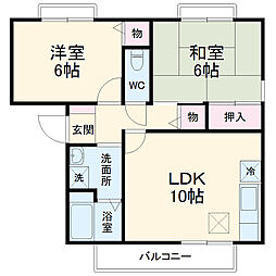 間取図画像 2LDK