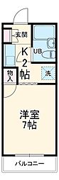 間取図画像 1K