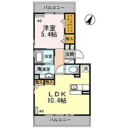 向日葵 3階1LDKの間取り