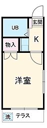 JR東海道本線 豊橋駅 バス8分 東八町下車 徒歩6分の賃貸アパート 2階1Kの間取り