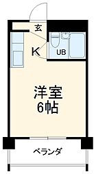 JR東海道本線 豊橋駅 バス13分 堂坂下車 徒歩1分の賃貸マンション 3階ワンルームの間取り