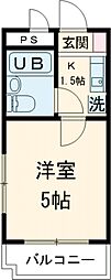 ＤＲホームズ学芸大学 2階1Kの間取り
