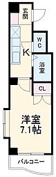 シテイライフ本山 1Kの間取図画像