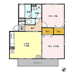 間取図画像 2LDK