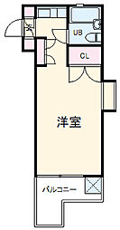 名古屋市営名城線 名古屋大学駅 徒歩11分の賃貸マンション 3階ワンルームの間取り