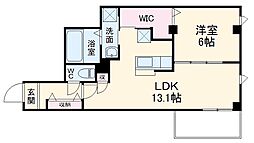 JR総武線 千葉駅 徒歩14分の賃貸マンション 2階1LDKの間取り