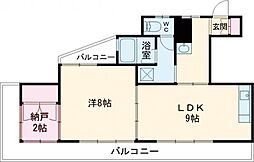 東京メトロ有楽町線 地下鉄成増駅 徒歩7分の賃貸アパート 2階1SLDKの間取り