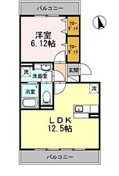 間取図画像 1LDK