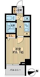 ＨＦ早稲田レジデンスII 7階1Kの間取り