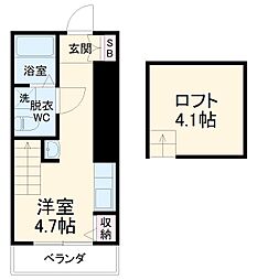 ＣＩＥＬＯ日吉本町 2階ワンルームの間取り