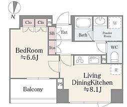 京成押上線 京成立石駅 徒歩7分の賃貸マンション 2階1DKの間取り