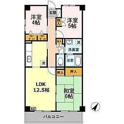 ドエル葛飾 3LDKの間取図画像