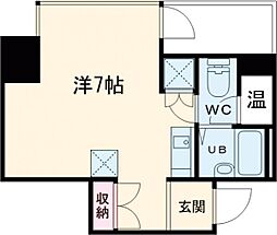 タワーズ10 5階ワンルームの間取り