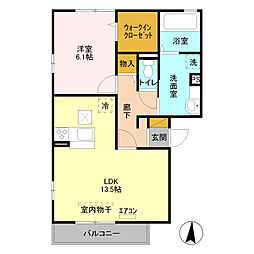 間取図画像 1LDK