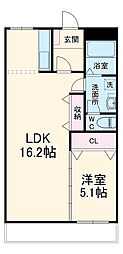 間取図画像 1LDK