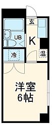 名古屋市営鶴舞線 いりなか駅 徒歩4分の賃貸マンション 5階1Kの間取り
