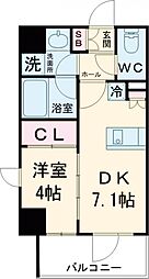コンフォリア東池袋ＥＡＳＴ 7階1DKの間取り