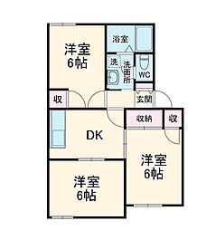 間取図画像 3DK