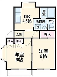 間取図画像 2DK