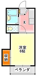 間取図画像 1K