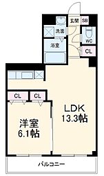 表町ＰｒｉｍｅＨｉｌｌｓ 3階1LDKの間取り