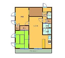JR総武線 西千葉駅 徒歩5分の賃貸マンション 3階2SLDKの間取り