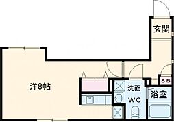 東京メトロ有楽町線 要町駅 徒歩3分の賃貸マンション 1階ワンルームの間取り