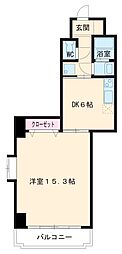 プロビデンス東片端 6階1DKの間取り