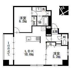 エルミタージュ新栄 805 8階1SLDKの間取り