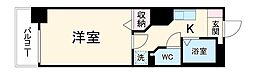 名古屋市営東山線 今池駅 徒歩9分の賃貸マンション 7階1Kの間取り