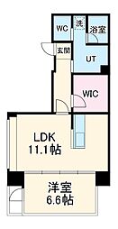 名古屋市営東山線 覚王山駅 徒歩1分の賃貸マンション 3階1LDKの間取り