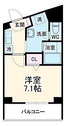 名古屋市営鶴舞線 浅間町駅 徒歩6分の賃貸マンション 1階1Kの間取り