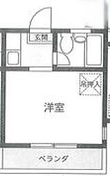 東京メトロ東西線 妙典駅 徒歩13分の賃貸アパート 2階1Kの間取り