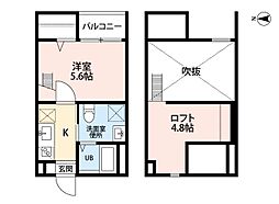 ｌｉｂｅｒｔｅ 1階1Kの間取り