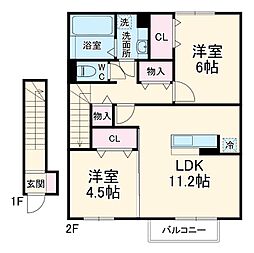 間取図画像 2LDK