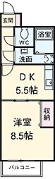 名古屋市営名城線 平安通駅 徒歩6分の賃貸マンション 7階1DKの間取り