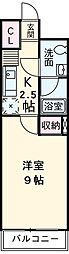 スクエア名駅南 1Kの間取図画像
