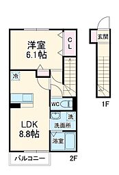 間取図画像 1LDK