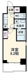 名古屋市営桜通線 桜山駅 徒歩22分の賃貸マンション 8階1Kの間取り