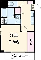 名古屋市営桜通線 吹上駅 徒歩6分の賃貸マンション 4階1Kの間取り