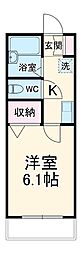 ジョイクレアＡ 1階1Kの間取り