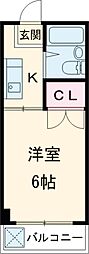 京王線 南平駅 徒歩1分の賃貸マンション 1階1Kの間取り