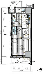 東武伊勢崎線 牛田駅 徒歩6分の賃貸マンション 1階1Kの間取り