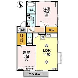 間取図画像 2LDK