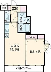 間取図画像 1LDK