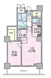 東京メトロ日比谷線 南千住駅 徒歩5分の賃貸マンション 33階1SLDKの間取り