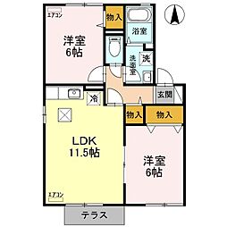 間取図画像 2LDK