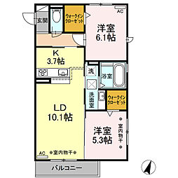 間取図画像 2LDK