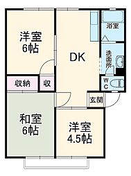 間取図画像 3DK