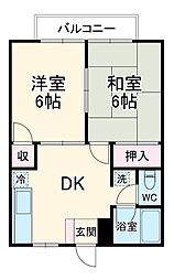間取図画像 2DK